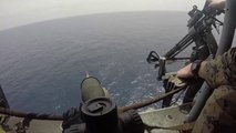 US Marines - Sniper Live Practice Shooting From Helicopter