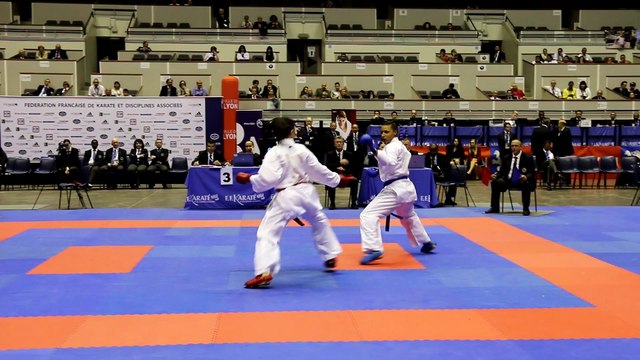 Finale +68kg : N. Aït-Ibrahim / A-L. Florentin - Championnats de France Karaté 2015