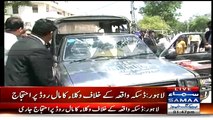 Exclusive Video''See How Angry Lawyers Are Damaging Police Vehicle