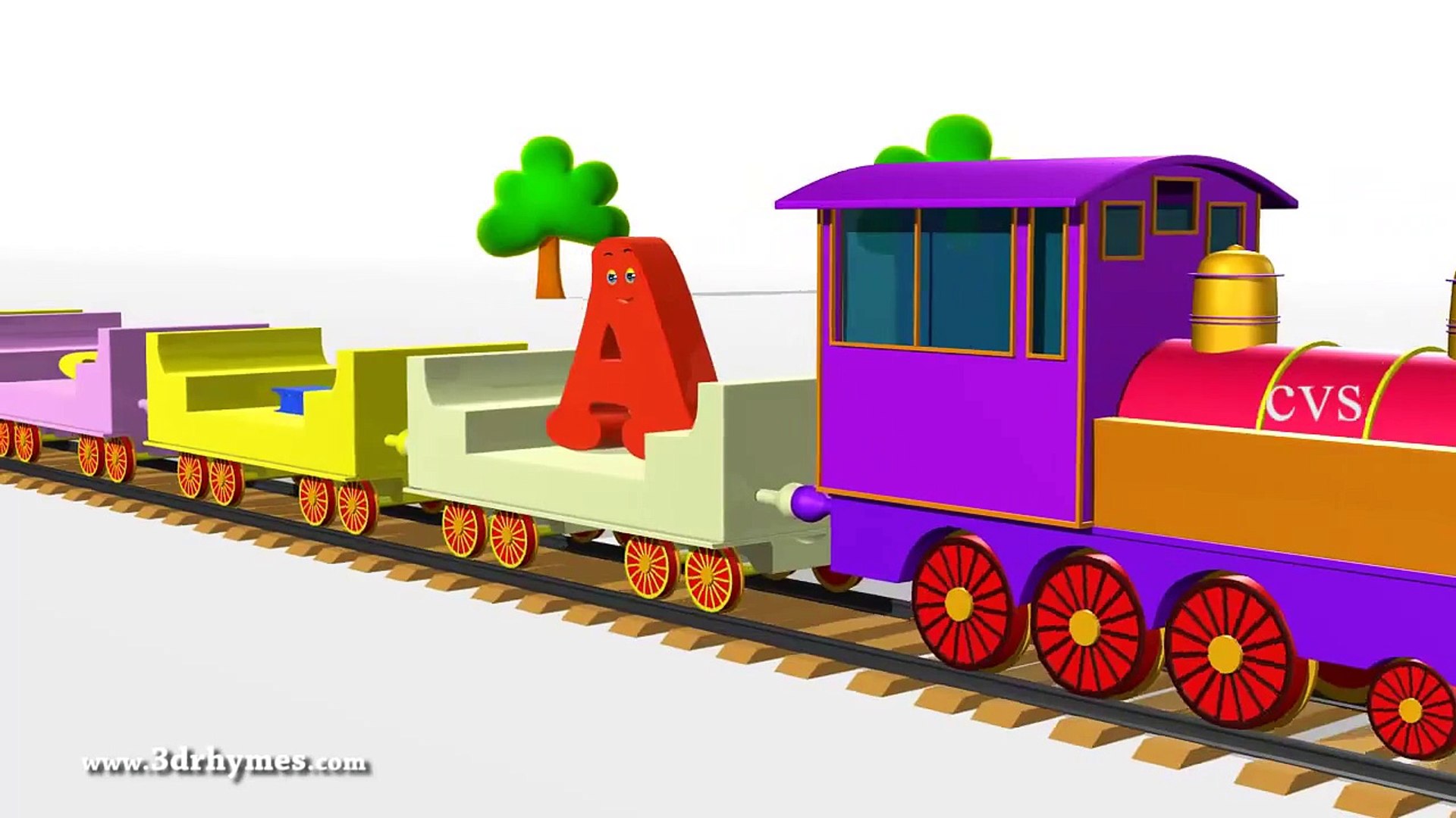 ABCD Alphabet Train song - 3D Animation ABC Alphabet Train Songs for  children - video Dailymotion