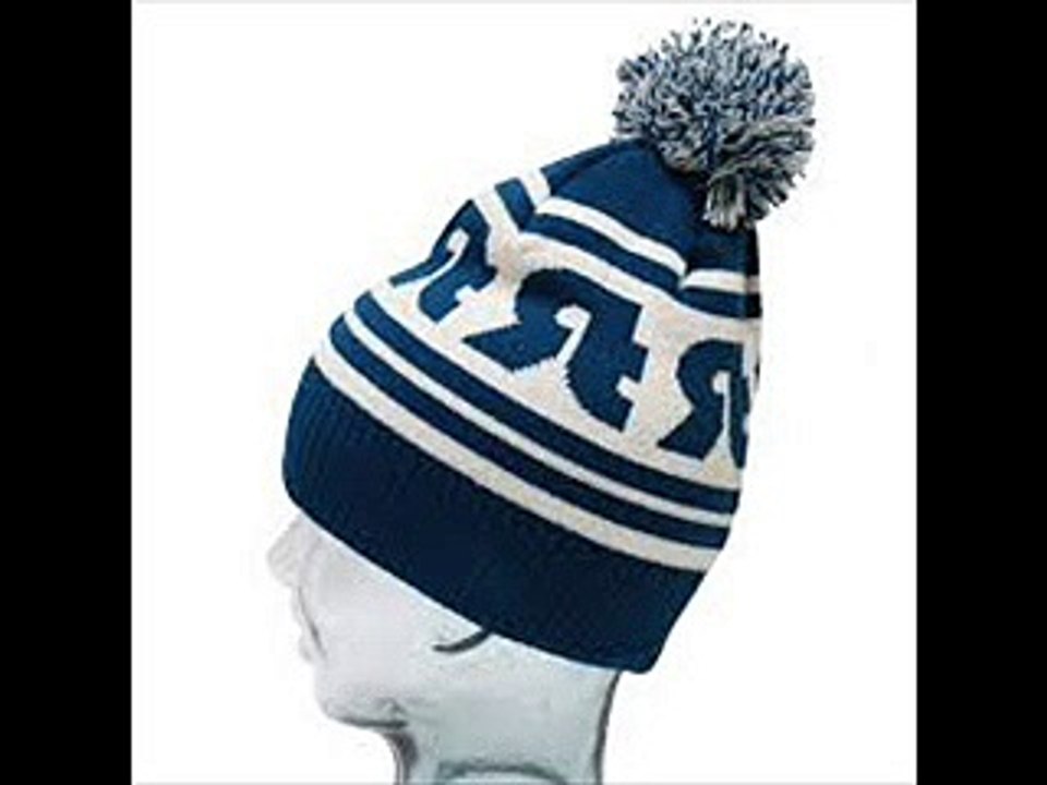 Embroidered Beanie With pom