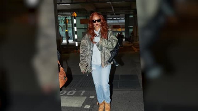 Rihanna Chooses Laid Back Look For Journey To London