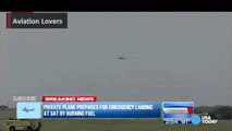 Scary executed belly landing - malfunctioning plane crash landing