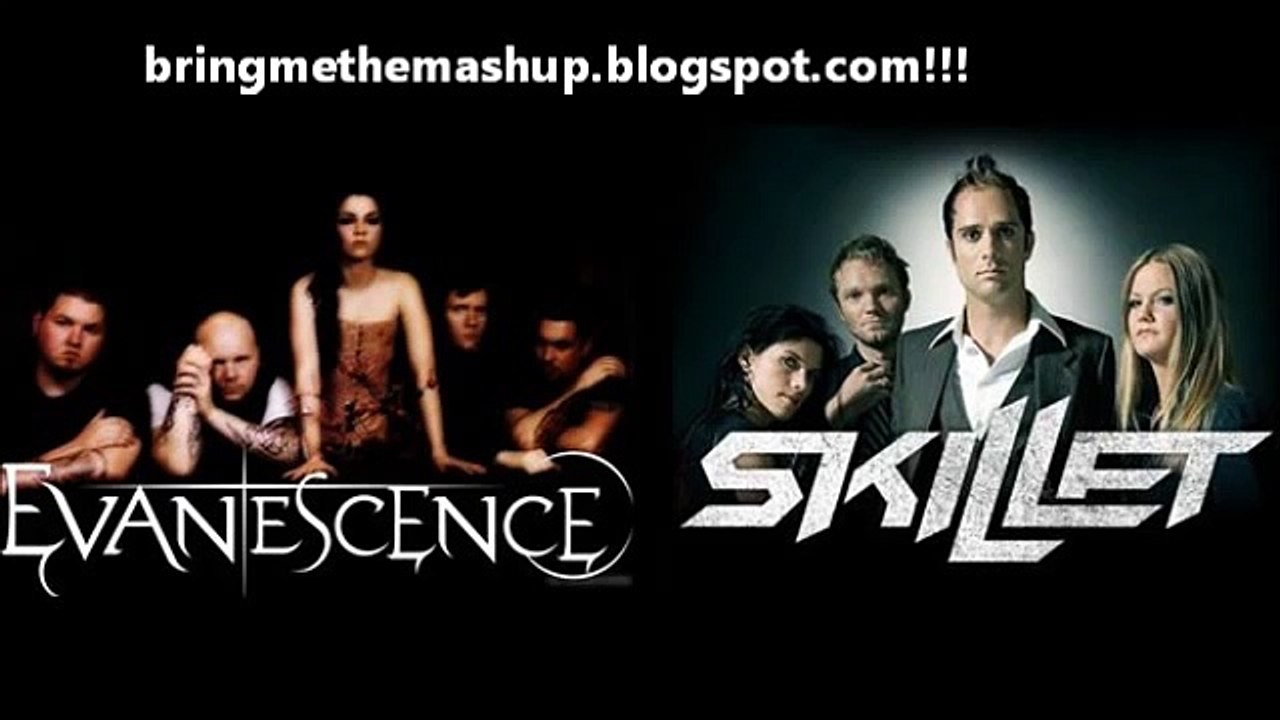 Skillet vs. Evanescence - I'm Not Awake and Alive Bring Me To Life (Mashup!)
