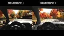 Forza Motorsport 4 vs. Forza Motorsport 3 - side by side comparison