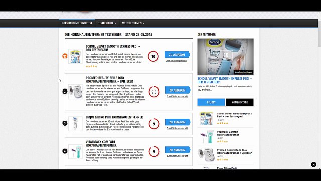 Hornhautentferner sind von mir getestet worden und hier ist der Testsieger Scholl Velvet Smooth Express Pedi