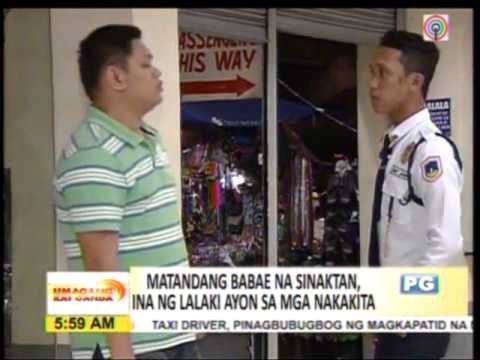 Lalaking sumapak, kumaladkad sa sariling ina, isang sundalo?