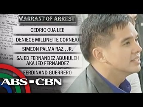 Arrest Warrant for serious illegal detention issued vs Cedric Lee