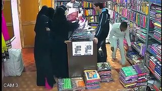 Shameful Woman stealing with Burqa