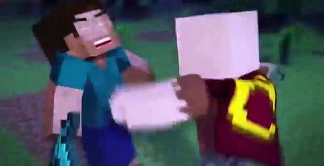 Notch vs Herobrine - Minecraft Fight Animation
