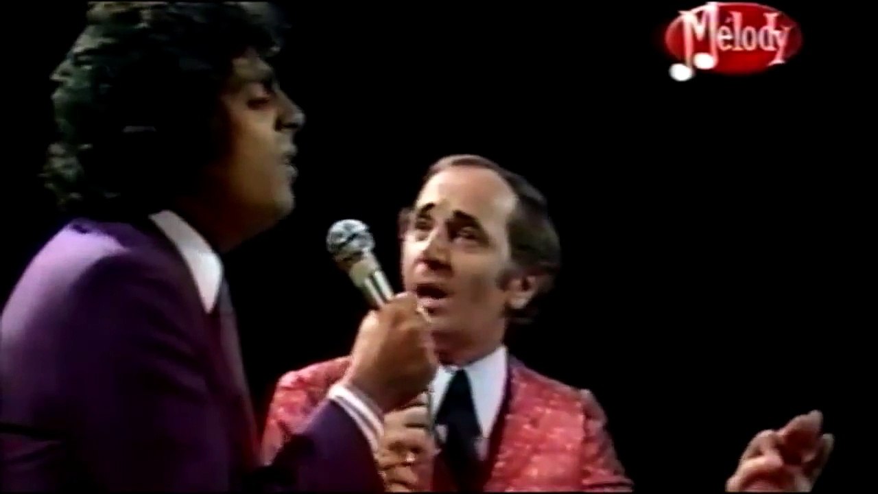CHARLES AZNAVOUR & ENRICO MACIAS – talking and singing, french, jiddisch, others… (HD)