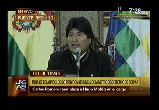 Martín Belaunde Lossio: Evo Morales tilda de delincuente confeso a ex asesor de Humala
