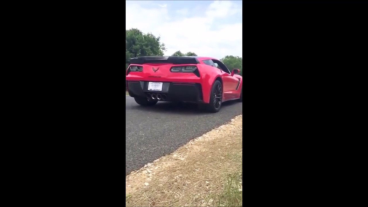 Brand new C7 Z06 Crashes : bad driver!!!