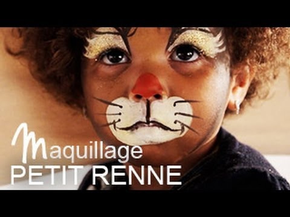 Maquillage Renne de Noël  - Tutoriel maquillage enfant facile