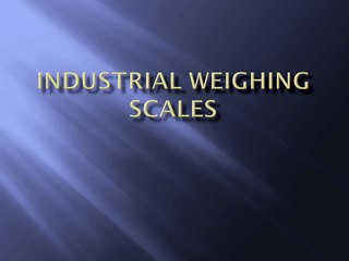 Industrial Weighing Scales