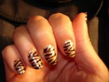 *~ Animal Print Inspired: TIGER Nails Tutorial for FALL ~*