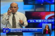 Investigan muertes violentas en Guayaquil