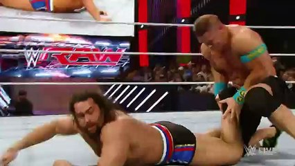 WWE John Cena displays reckless abandon to get his rematch with Rusev- Raw, March 9, 2015