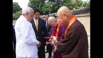 PM Narendra Modi with priests of Toji temple, Kyoto