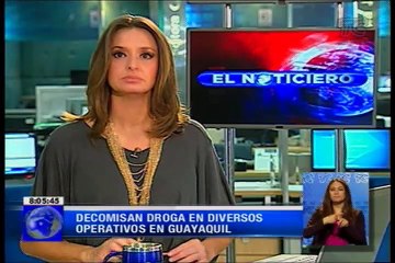 Decomisan droga en diversos operativos en Guayaquil