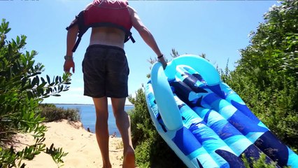 World's Most EPIC Beach Slip N Slide Launch Ramp!