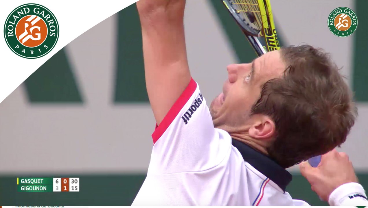 Highlights Gasquet - Gigounon 2015 French Open / R128