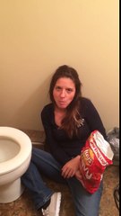 Drunk girlfriend after Super Bowl