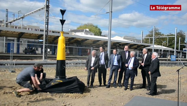 Lorient. Nouvelle gare : la première pierre posée