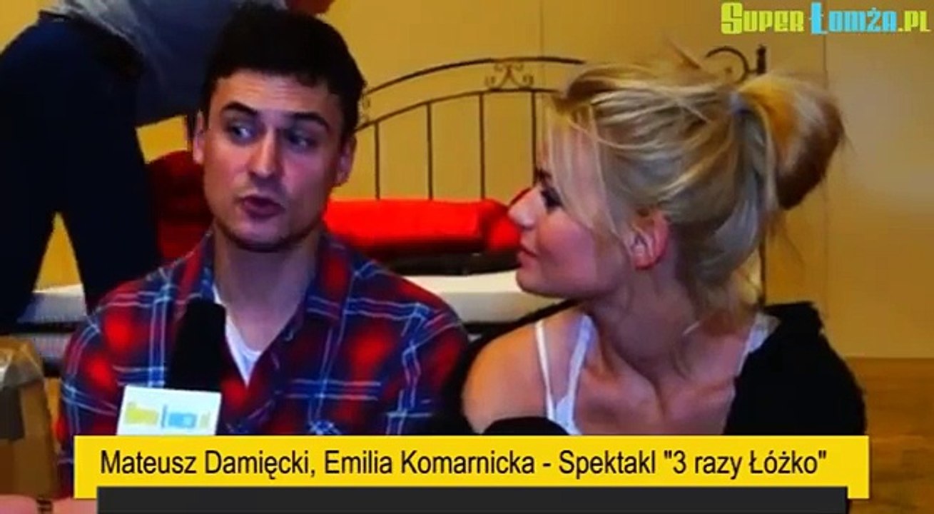 Mateusz Damięcki, Emilia Komarnicka - Spektakl "3 razy łóżko"