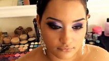 ???? ??????? - ????? ??? Maria Maslarski Arabic Black Purple Khaleeje makeup 2013