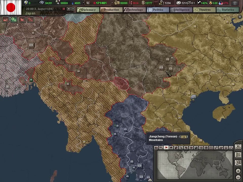 My Hearts of Iron III Japanese Empire