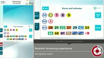 ViaDirect interactive wayfinding features - Fonctionnalités de ViaDirect borne orientation tactile