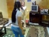 رقص دو دختر ناز لبناني در خونه  two Arab girls dancing at home