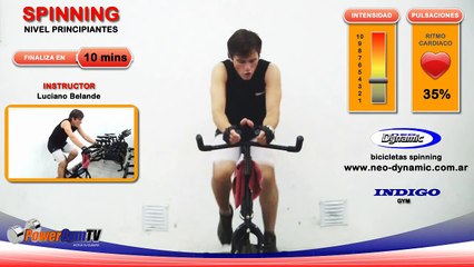 PowerGymTV.com / Clase de Spinning Online / Luciano Belande Instructor / Indigo Gym