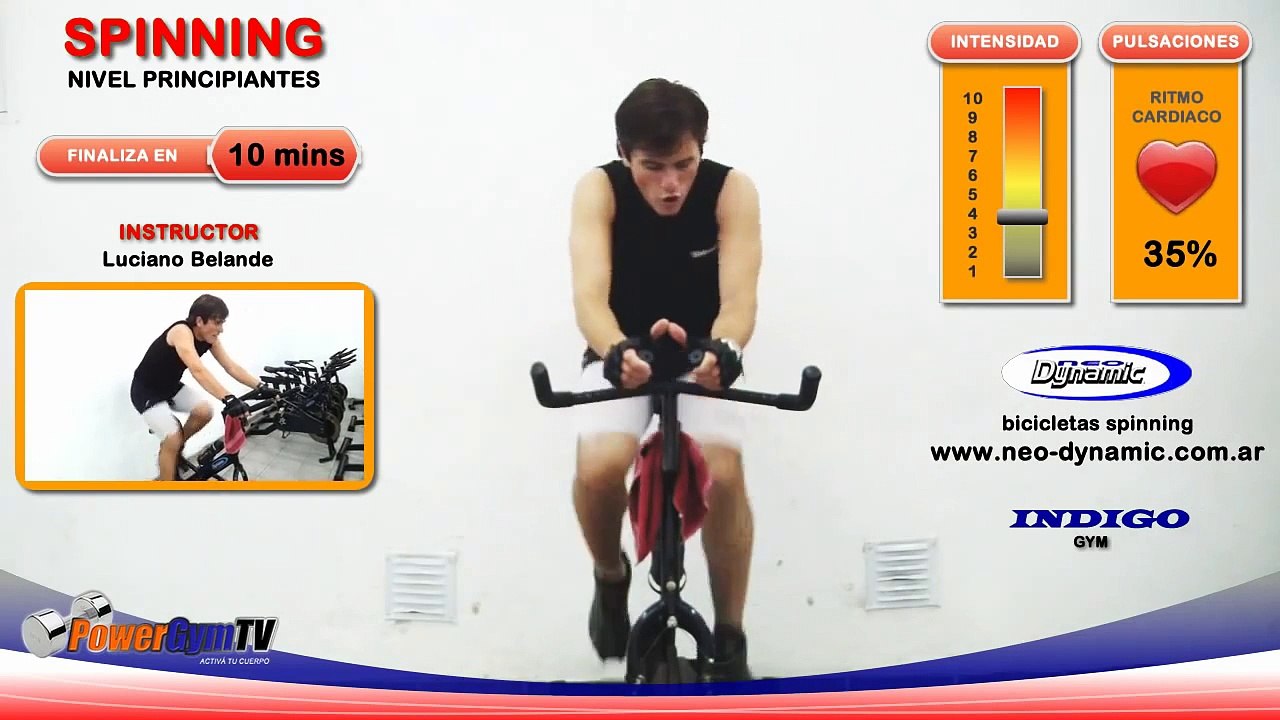 PowerGymTV.com / Clase de Spinning Online / Luciano Belande Instructor / Indigo Gym