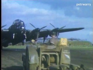 WWII Heavy Bomber Avro Lancaster in Colour R.A.F.