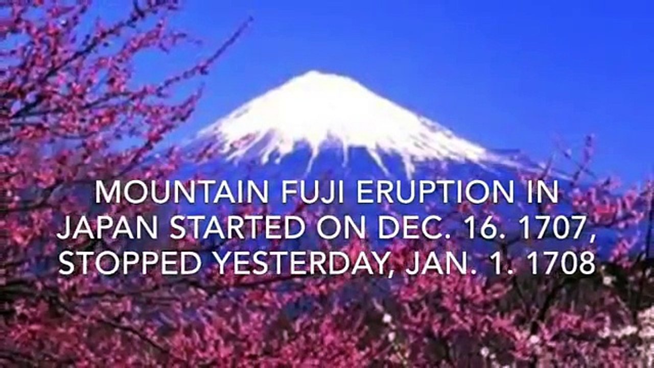 Mt Fuji Eruption News Report