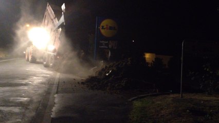 Manifestation des agriculteurs à Aldi et Lidl