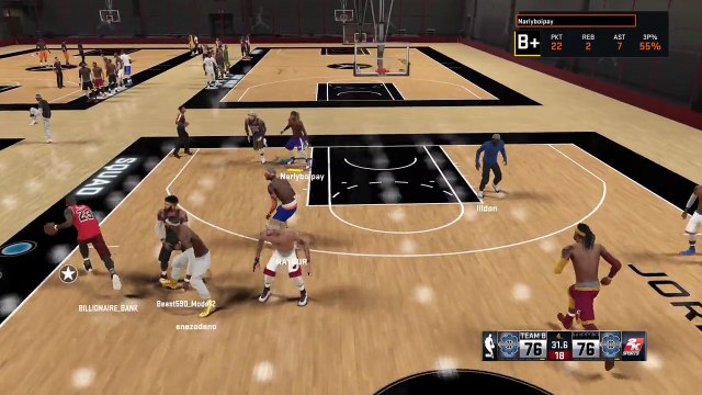 NBA 2K15_ Me and my bro play against my home boys i tried but we lost