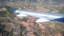 Vueling Airbus A320 landing at Valencia Airport