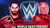 WWE official -kane seth rollins vs brock lesnar