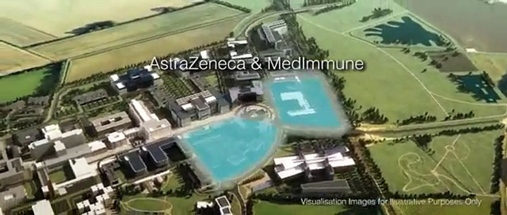 Cambridge Biomedical Campus fly-through animation