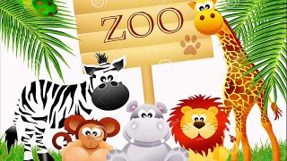 cartoon zoo animals