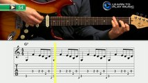 Ex054~L How to Play Guitar - Guitar Lessons for Beginners ~ Lead Part