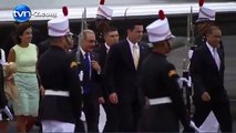 Llegada del Presidente Danilo Medina de República Dominicana