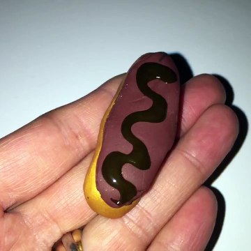 Éclair au chocolat en pâte FIMO - non tuto-