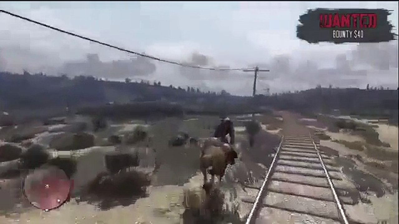 Red Dead Redemption -   place a hogtied woman on the train tracks!