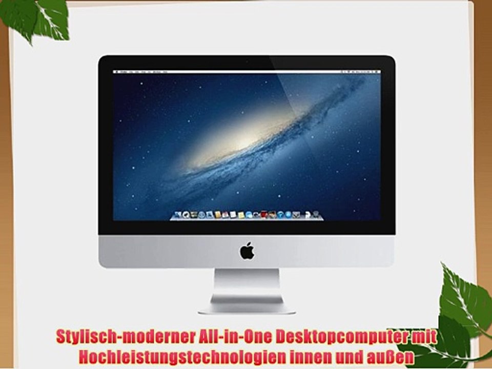 Apple iMac MD093D/A 546 cm (215 Zoll) Desktop-PC (Intel Core i5 3335S 27GHz 8GB RAM 1TB HDD
