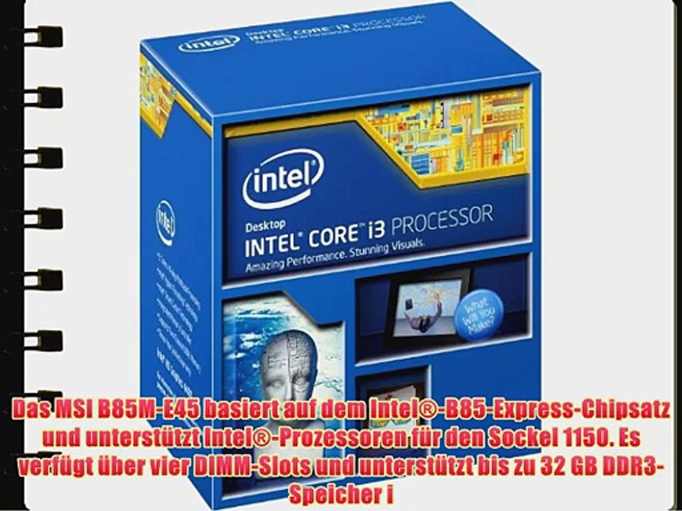 ONE Office-PC Core i3-4160 2x 3.60 GHz (Dualcore) | 4 GB DDR3-RAM | 120 GB SSD   500 GB HDD