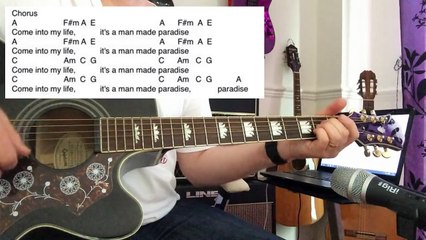 Man Made Paradise - Freddie Mercury - Guitar Play Along Chords